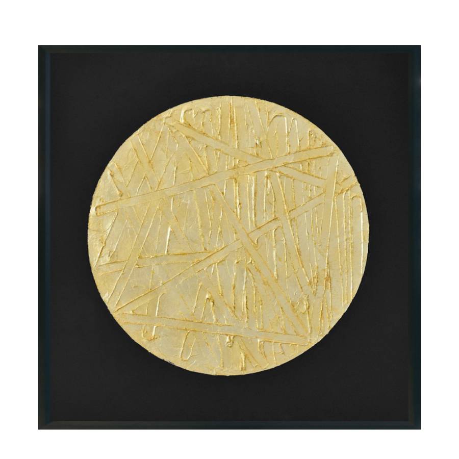 SIPIT ΠΙΝΑΚΑΣ ΔΙΑΚΟΣΜΗΣΗΣ 100x100x5cm ΚΑΜΒΑΣ ΜΑΥΡΟ ΧΡΥΣΟ ΞΥΛΟ ΜΑΥΡΟ