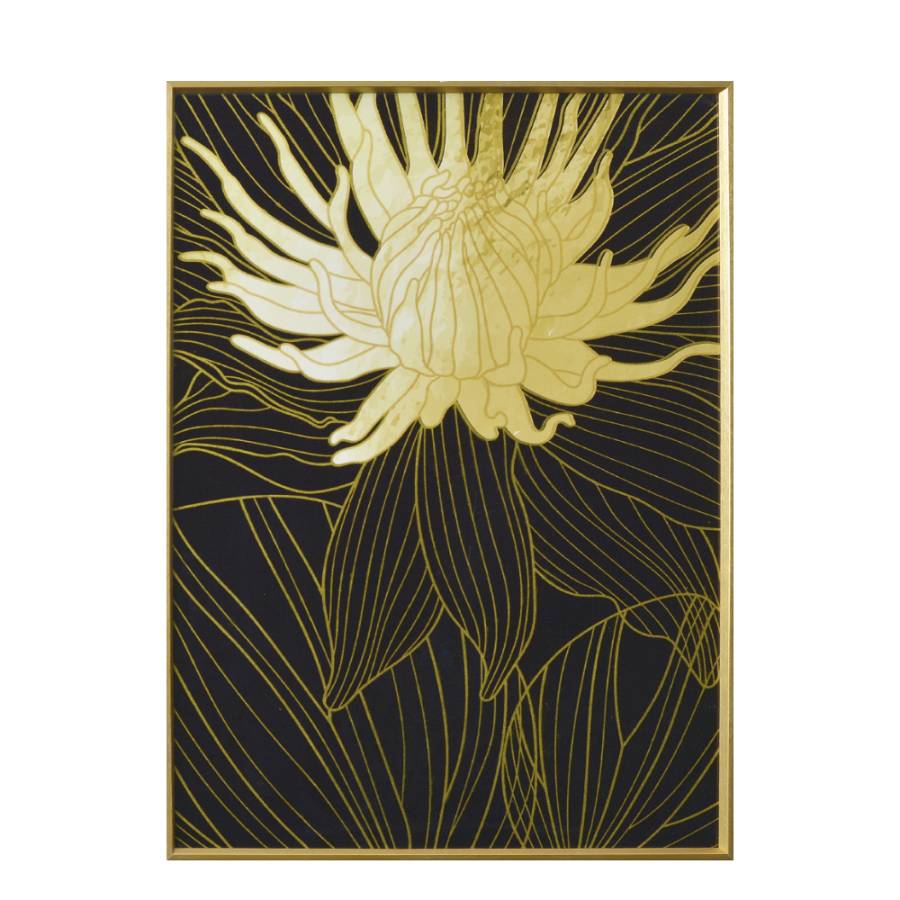 COED ΠΙΝΑΚΑΣ ΔΙΑΚΟΣΜΗΣΗΣ 52x72x4cm ΚΑΜΒΑΣ ΜΑΥΡΟ ΧΡΥΣΟ ΞΥΛΟ ΧΡΥΣΟ