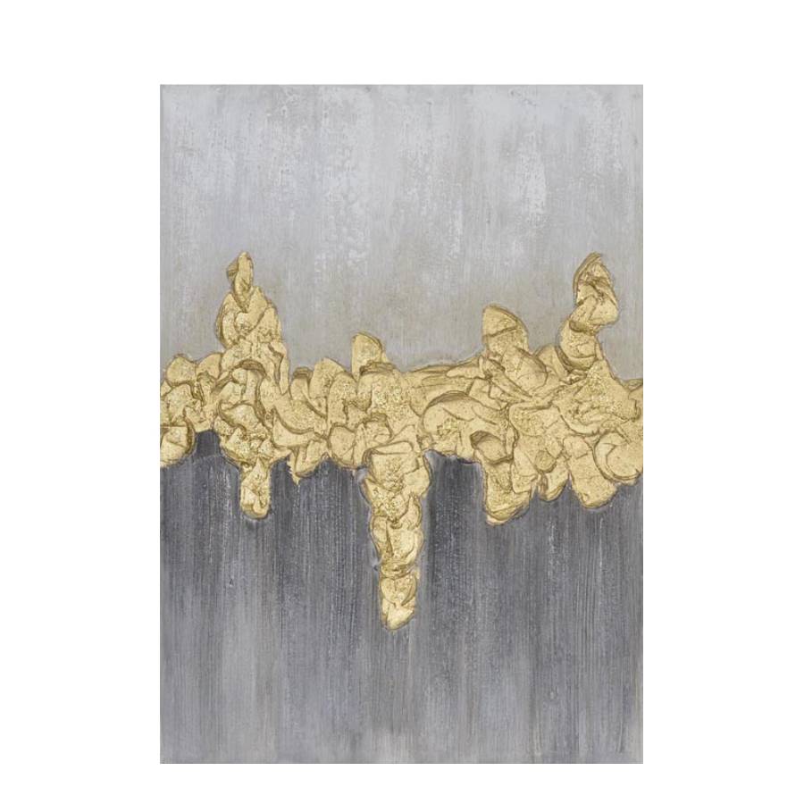 SED GREY ΠΙΝΑΚΑΣ ΔΙΑΚΟΣΜΗΣΗΣ 50x70x3cm ΚΑΜΒΑΣ ΓΚΡΙ ΧΡΥΣΟ