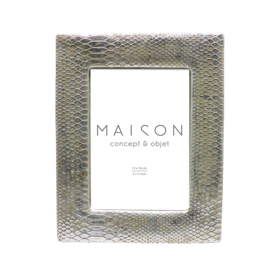 TRIM ΚΟΡΝΙΖΑ 19x3x24cm POLYRESIN ΑΣΗΜΙ ΓΥΑΛΙ