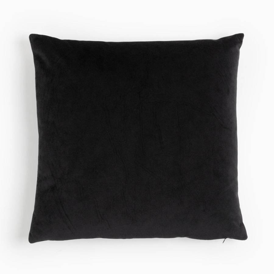 PANTHER ΔΙΑΚΟΣΜΗΤΙΚΟ ΜΑΞΙΛΑΡΙ 45x45cm ΒΕΛΟΥΔΟ ΜΑΥΡΟ