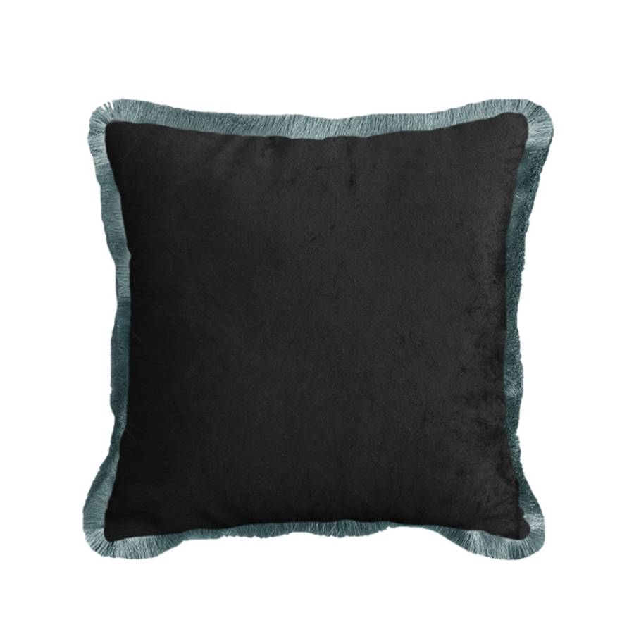 JASON ΔΙΑΚΟΣΜΗΤΙΚΟ ΜΑΞΙΛΑΡΙ 45x45cm ΒΕΛΟΥΔΟ ΠΟΛΥΧΡΩΜΟ ΜΑΥΡΟ