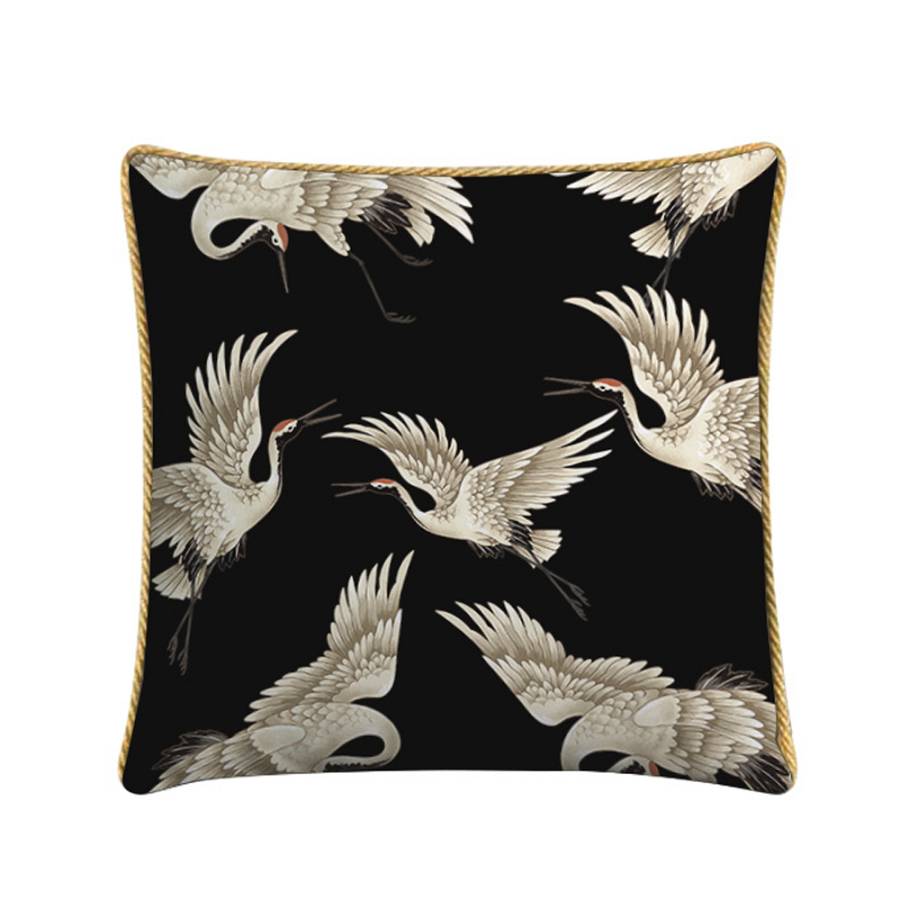 CREYR ΔΙΑΚΟΣΜΗΤΙΚΟ ΜΑΞΙΛΑΡΙ 45x45cm ΒΕΛΟΥΔΟ ΠΟΛΥΧΡΩΜΟ ΜΑΥΡΟ