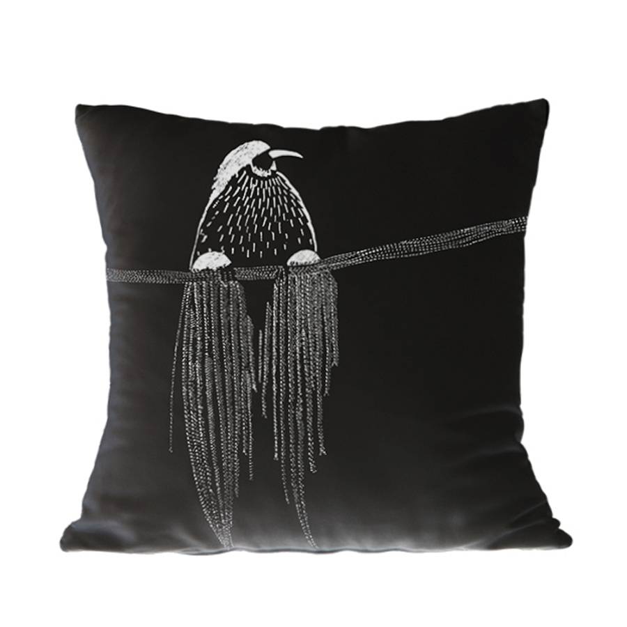 ALI ΔΙΑΚΟΣΜΗΤΙΚΟ ΜΑΞΙΛΑΡΙ 45x45cm ΒΕΛΟΥΔΟ ΜΑΥΡΟ ΛΕΥΚΟ