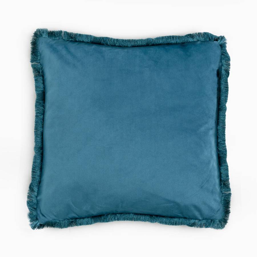 MOANNE ΔΙΑΚΟΣΜΗΤΙΚΟ ΜΑΞΙΛΑΡΙ 45x45cm ΒΕΛΟΥΔΟ ΠΕΤΡΟΛ