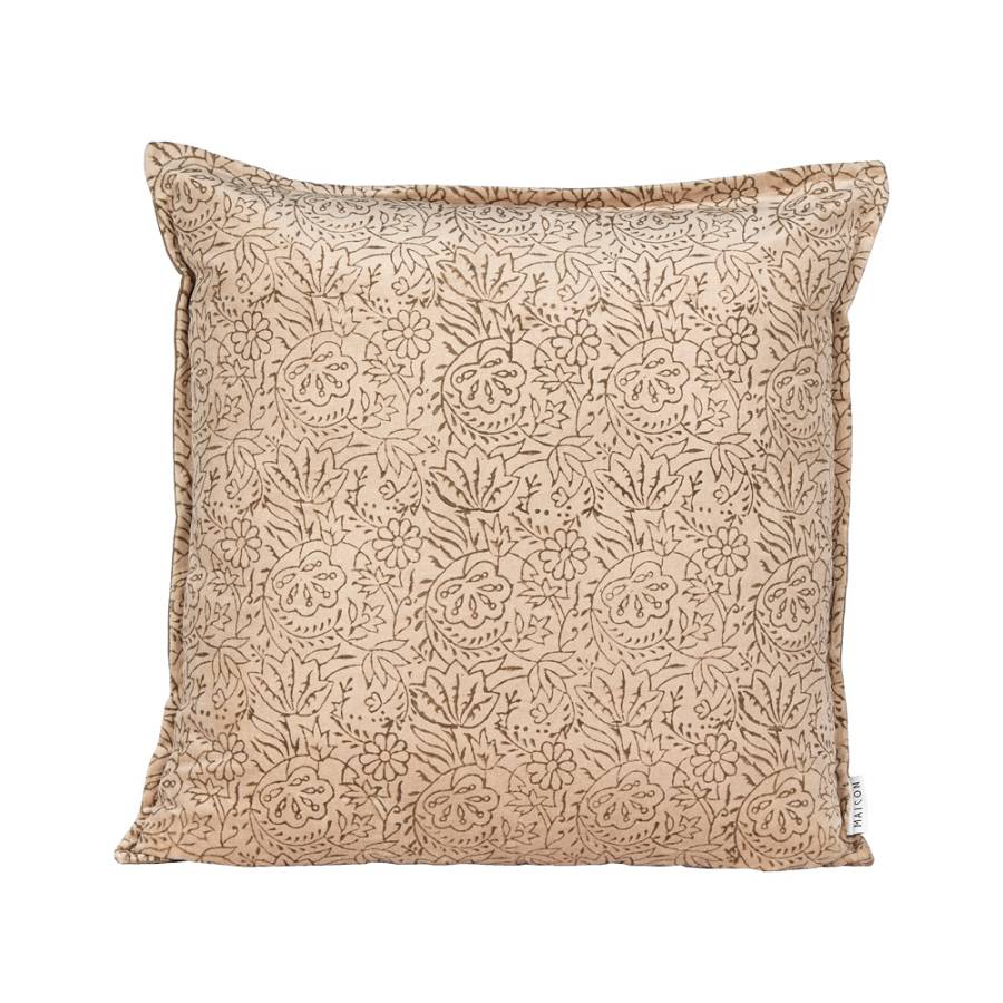 LAVA SMOKE ΔΙΑΚΟΣΜΗΤΙΚΟ ΜΑΞΙΛΑΡΙ 50x50cm ΒΑΜΒΑΚΙ ΜΠΕΖ ΒΙΣΚΟΖΗ