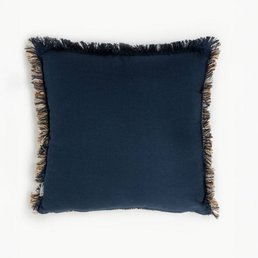 BLUING A ΔΙΑΚΟΣΜΗΤΙΚΟ ΜΑΞΙΛΑΡΙ 50x50cm ΒΑΜΒΑΚΙ ΜΠΛΕ ΜΠΕΖ ΒΙΣΚΟΖΗ