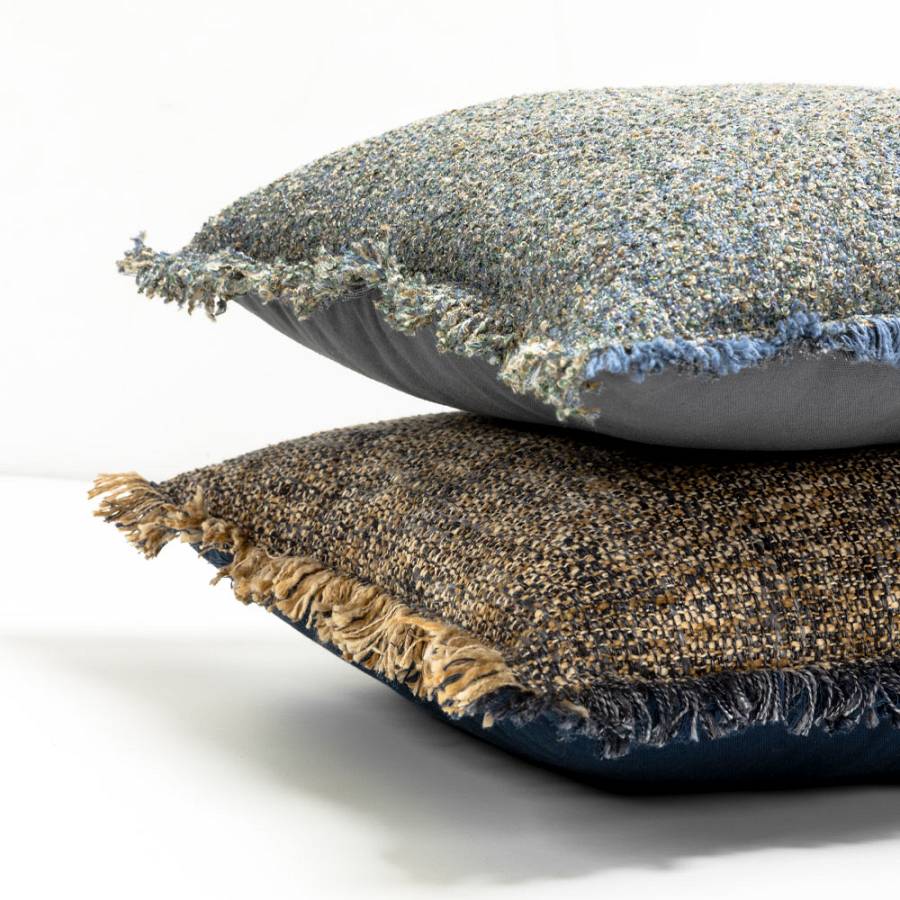 BLUING A ΔΙΑΚΟΣΜΗΤΙΚΟ ΜΑΞΙΛΑΡΙ 50x50cm ΒΑΜΒΑΚΙ ΜΠΛΕ ΜΠΕΖ ΒΙΣΚΟΖΗ