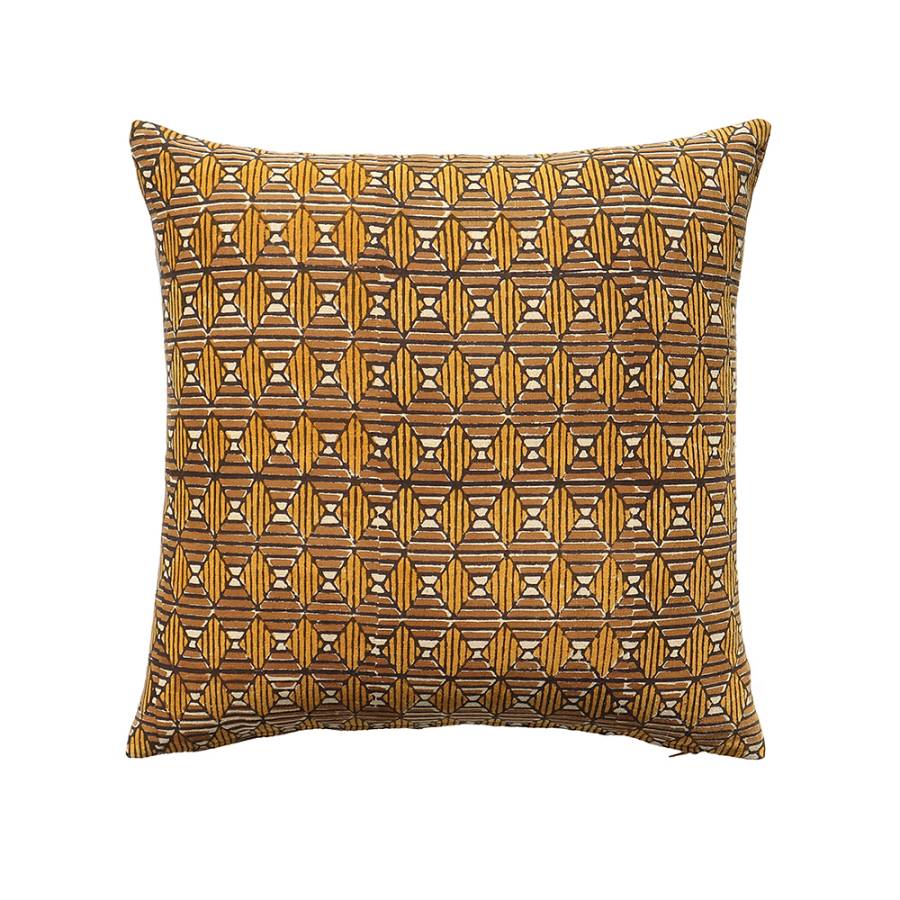 SAMOAN C ΔΙΑΚΟΣΜΗΤΙΚΟ ΜΑΞΙΛΑΡΙ 50x50cm ΒΑΜΒΑΚΙ CARAMEL DIJON ΒΙΣΚΟΖΗ