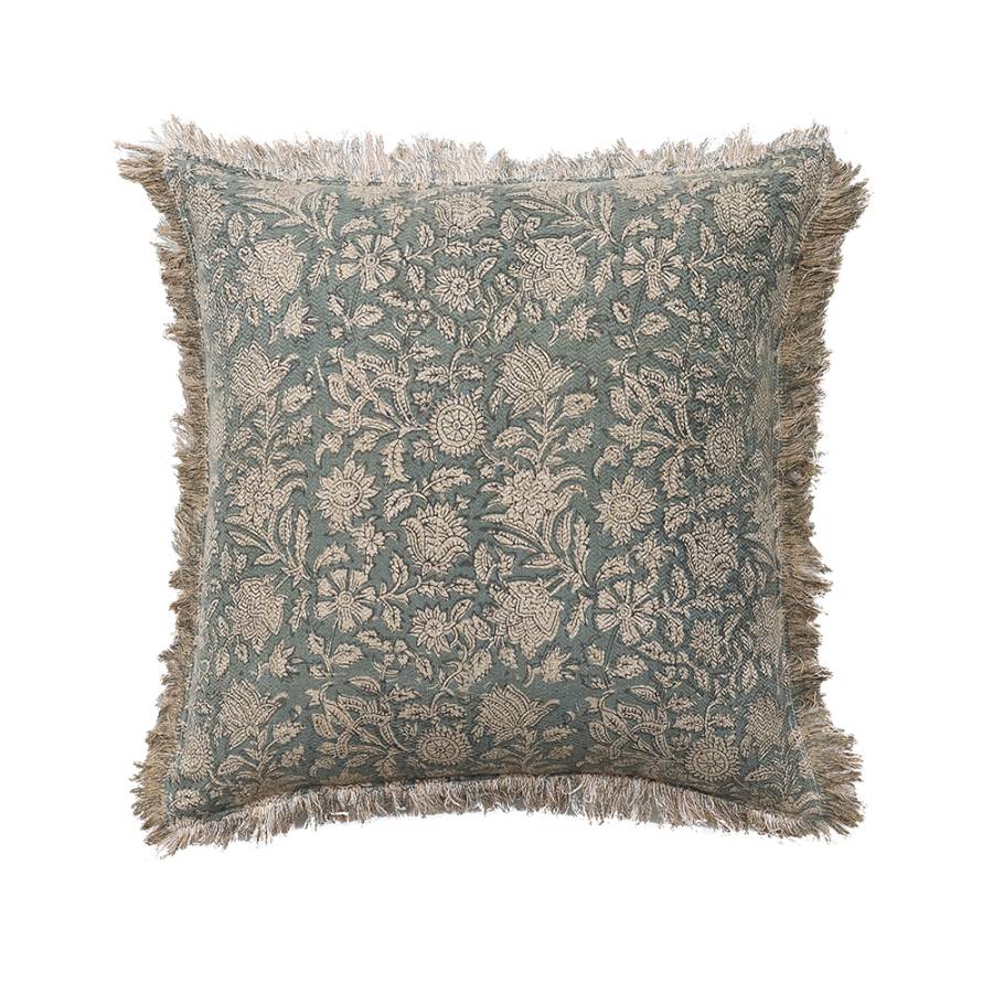 JERICHO ΔΙΑΚΟΣΜΗΤΙΚΟ ΜΑΞΙΛΑΡΙ 50x50cm ΒΑΜΒΑΚΙ AQUA ΜΠΕΖ ΒΙΣΚΟΖΗ