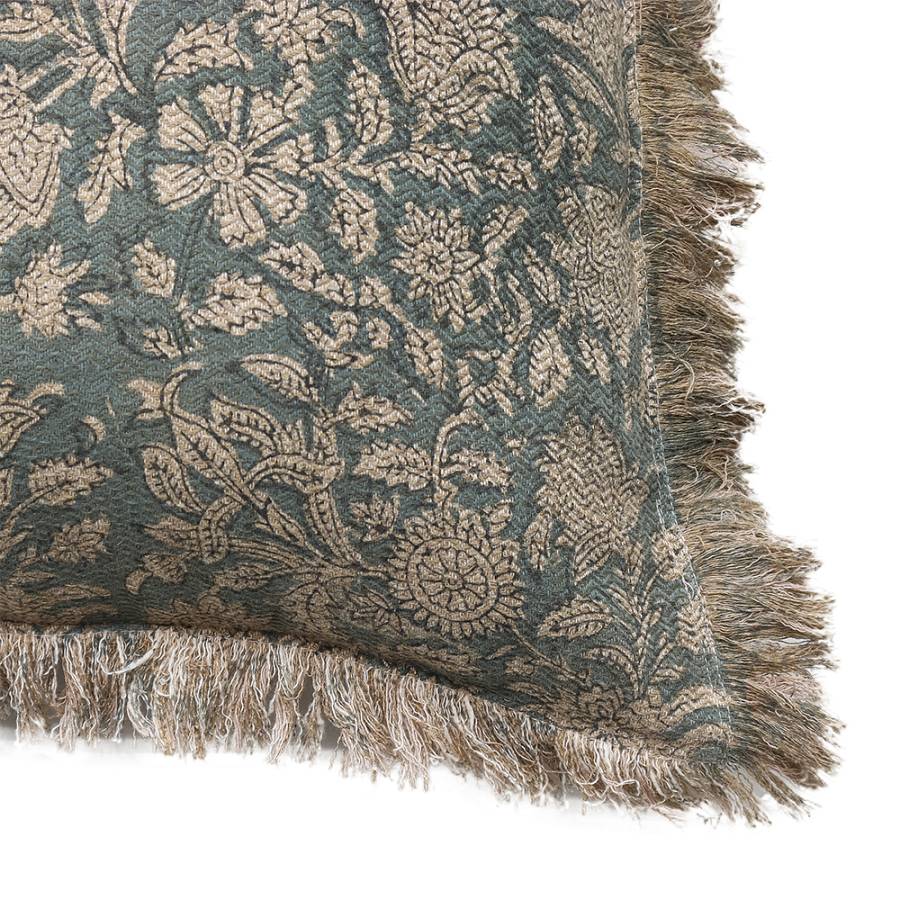 JERICHO ΔΙΑΚΟΣΜΗΤΙΚΟ ΜΑΞΙΛΑΡΙ 50x50cm ΒΑΜΒΑΚΙ AQUA ΜΠΕΖ ΒΙΣΚΟΖΗ