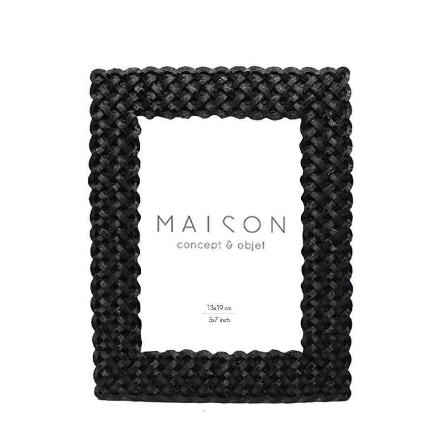 TRESSER ΚΟΡΝΙΖΑ 21x8.6x19.8cm POLYRESIN ΜΑΥΡΟ ΜΑΤ ΓΥΑΛΙ