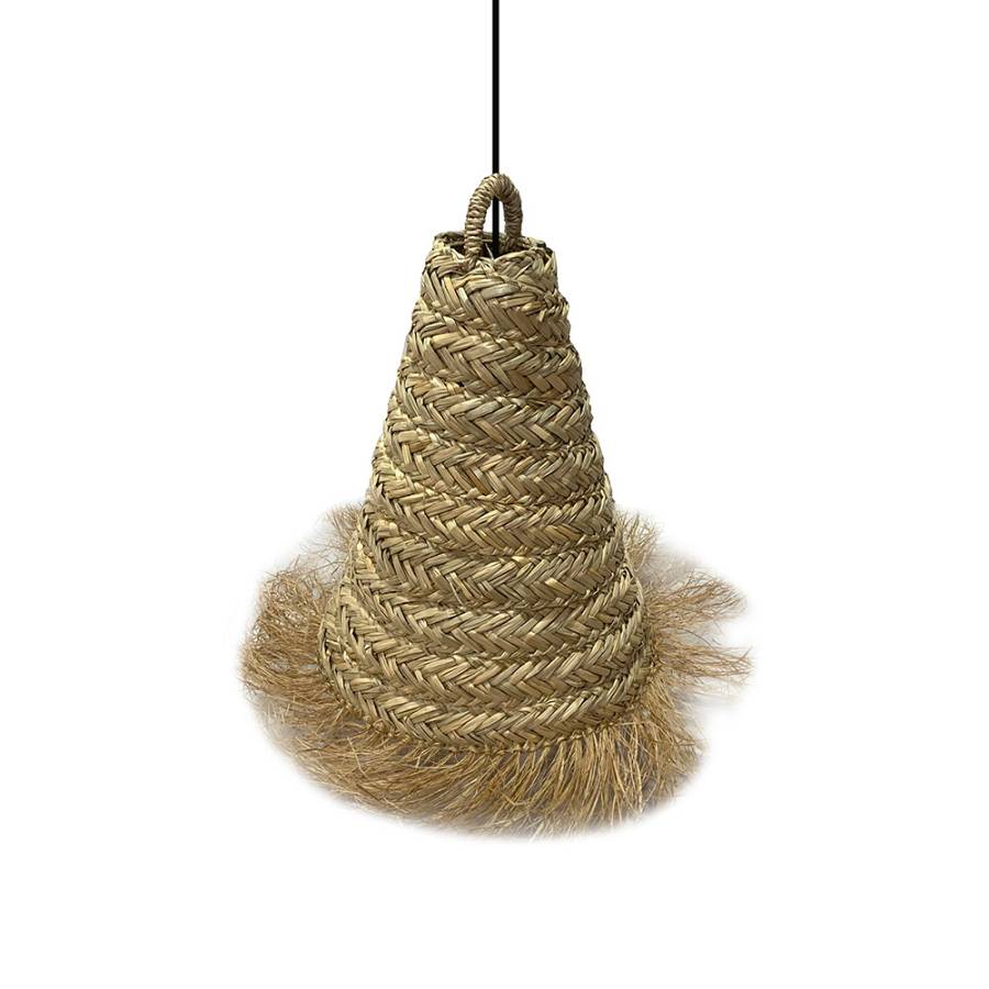 SYROS ΦΩΤΙΣΤΙΚΟ ΟΡΟΦΗΣ 35x35x51cm SEAGRASS ΦΥΣΙΚΟ