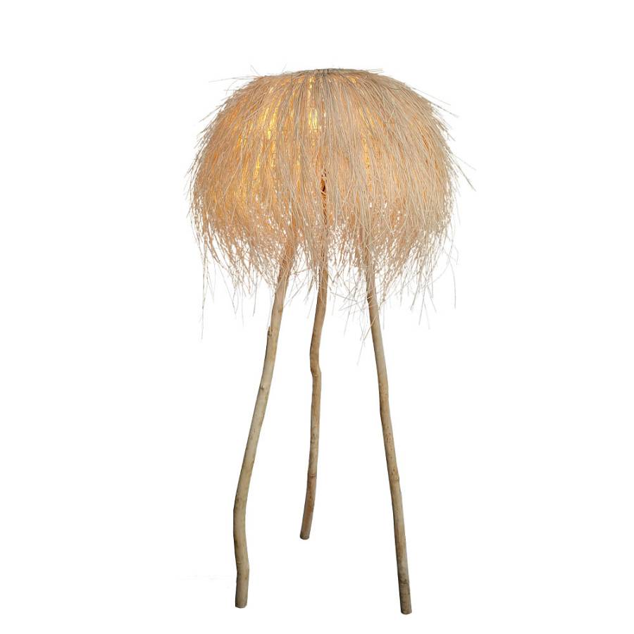 MANILA ΦΩΤΙΣΤΙΚΟ ΕΠΙΔΑΠΕΔΙΟ 70x70x135cm RATTAN ΦΥΣΙΚΟ ΞΥΛΟ