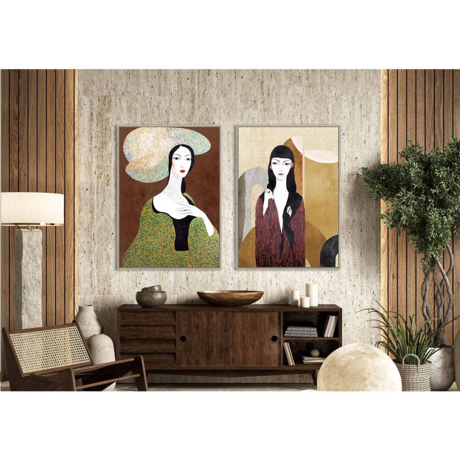 JAPANESE BEAUTY ΠΙΝΑΚΑΣ ΔΙΑΚΟΣΜΗΣΗΣ 83x123x4cm ΚΑΜΒΑΣ ΠΟΛΥΧΡΩΜΟ ΞΥΛΟ ΦΥΣΙΚΟ