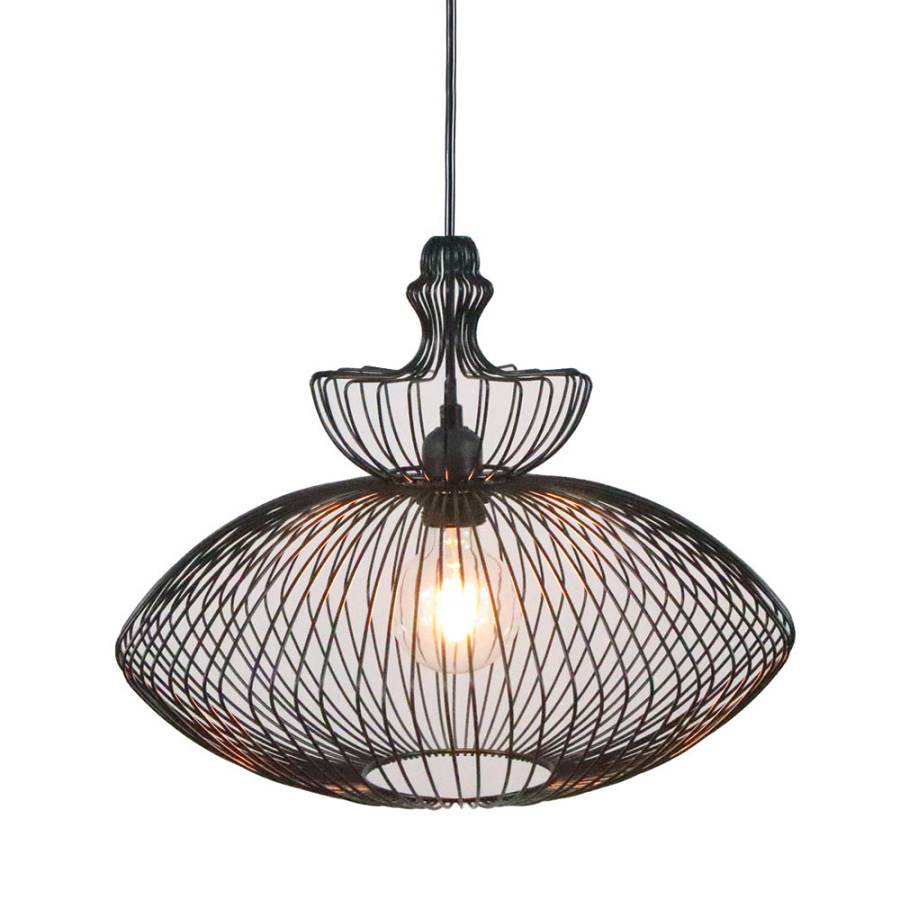 AZURE ΦΩΤΙΣΤΙΚΟ ΟΡΟΦΗΣ 40x40x33cm ΜΕΤΑΛΛΟ ΜΑΥΡΟ