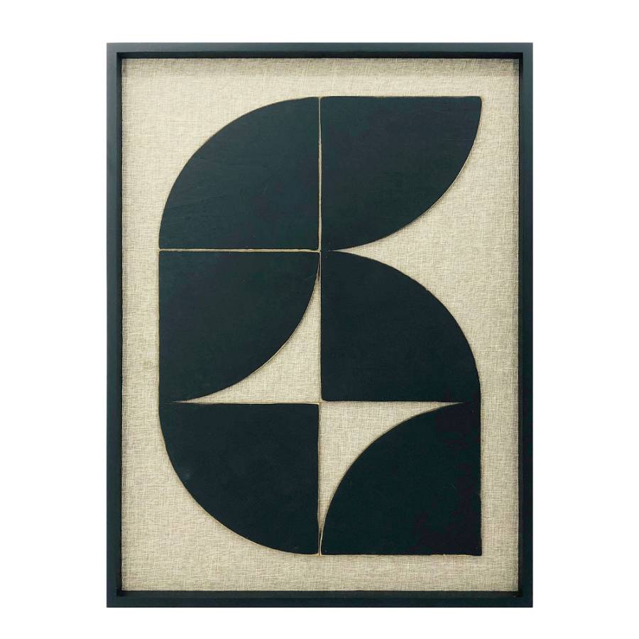 ECHOES OF THE HEART ΠΙΝΑΚΑΣ ΔΙΑΚΟΣΜΗΣΗΣ 60x80x3cm ΞΥΛΟ ΜΠΕΖ ΜΑΥΡΟ ΜΑΥΡΟ