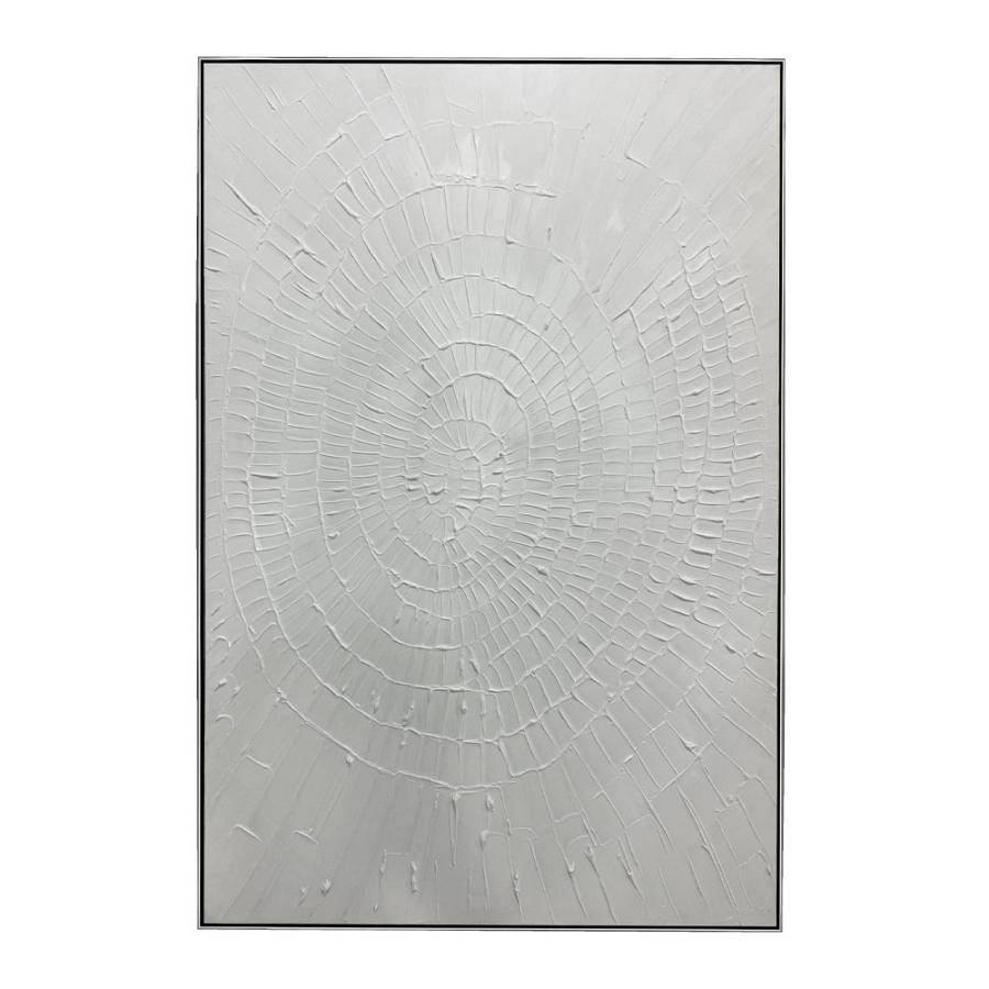 WHITE FINGERPRINTS ΠΙΝΑΚΑΣ ΔΙΑΚΟΣΜΗΣΗΣ 80x120x4cm ΚΑΜΒΑΣ ΛΕΥΚΟ ΑΣΗΜΙ