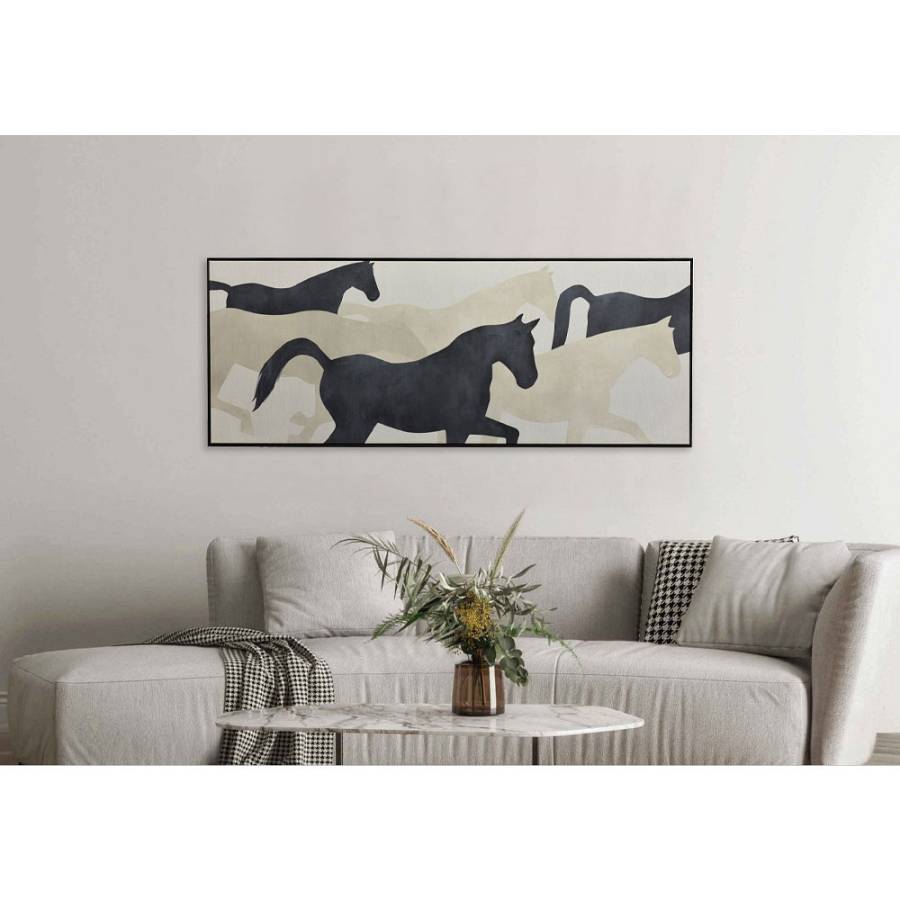 POWER OF FREEDOM ΠΙΝΑΚΑΣ ΔΙΑΚΟΣΜΗΣΗΣ 180x70x4cm ΚΑΜΒΑΣ ΜΠΕΖ ΜΑΥΡΟ ΜΑΥΡΟ