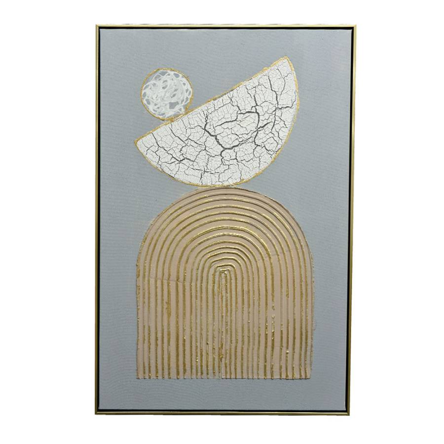 ART VIBRANCE ΠΙΝΑΚΑΣ ΔΙΑΚΟΣΜΗΣΗΣ 60x90x4cm ΚΑΜΒΑΣ ΠΟΛΥΧΡΩΜΟ ΧΡΥΣΟ