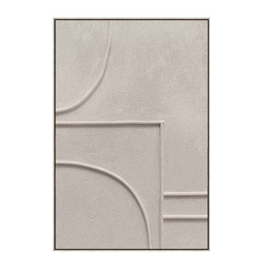 PURE FEELINGS ΠΙΝΑΚΑΣ ΔΙΑΚΟΣΜΗΣΗΣ 80x120x6cm ΚΑΜΒΑΣ ΜΠΕΖ ΞΥΛΟ ΦΥΣΙΚΟ