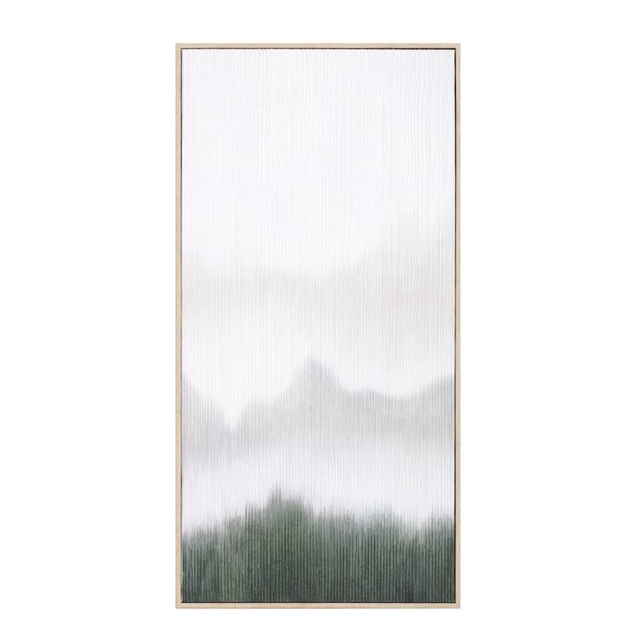 LOST IN NATURE ΠΙΝΑΚΑΣ ΔΙΑΚΟΣΜΗΣΗΣ 45x90x5cm ΚΑΜΒΑΣ ΛΕΥΚΟ ΠΡΑΣΙΝΟ ΞΥΛΟ ΦΥΣΙΚΟ