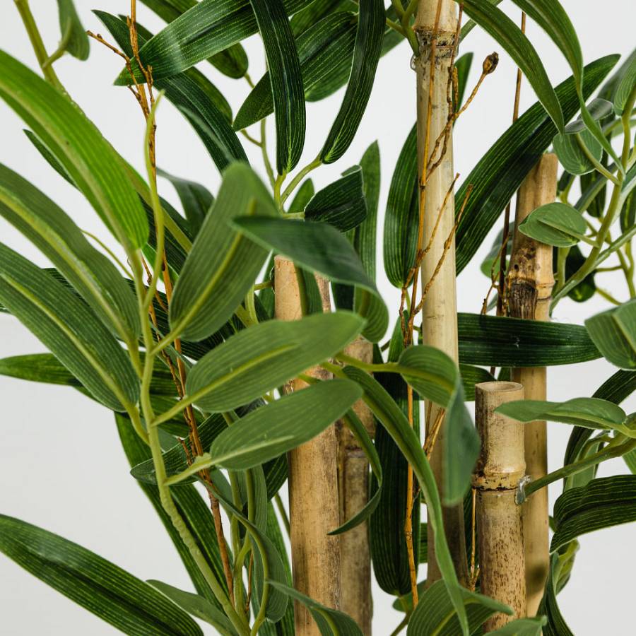 BAMBOO ΦΥΤΟ ΤΕΧΝΗΤΟ ΣΕ ΓΛΑΣΤΡΑ 70cm POLYESTER ΠΡΑΣΙΝΟ PVC