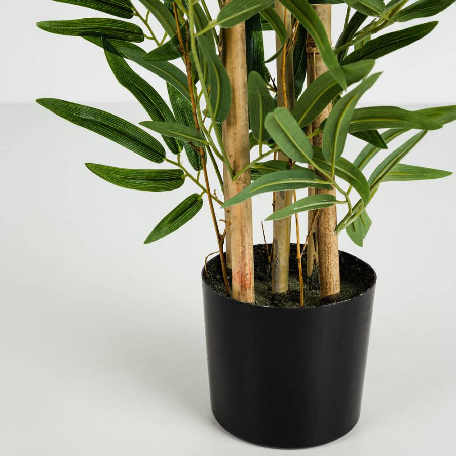 BAMBOO ΦΥΤΟ ΤΕΧΝΗΤΟ ΣΕ ΓΛΑΣΤΡΑ 70cm POLYESTER ΠΡΑΣΙΝΟ PVC