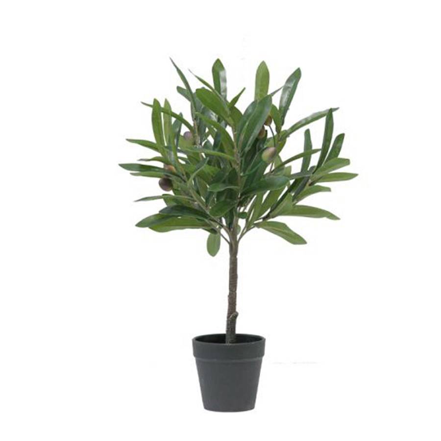 OLIA ΦΥΤΟ ΤΕΧΝΗΤΟ ΣΕ ΓΛΑΣΤΡΑ 45cm PVC ΠΡΑΣΙΝΟ PU