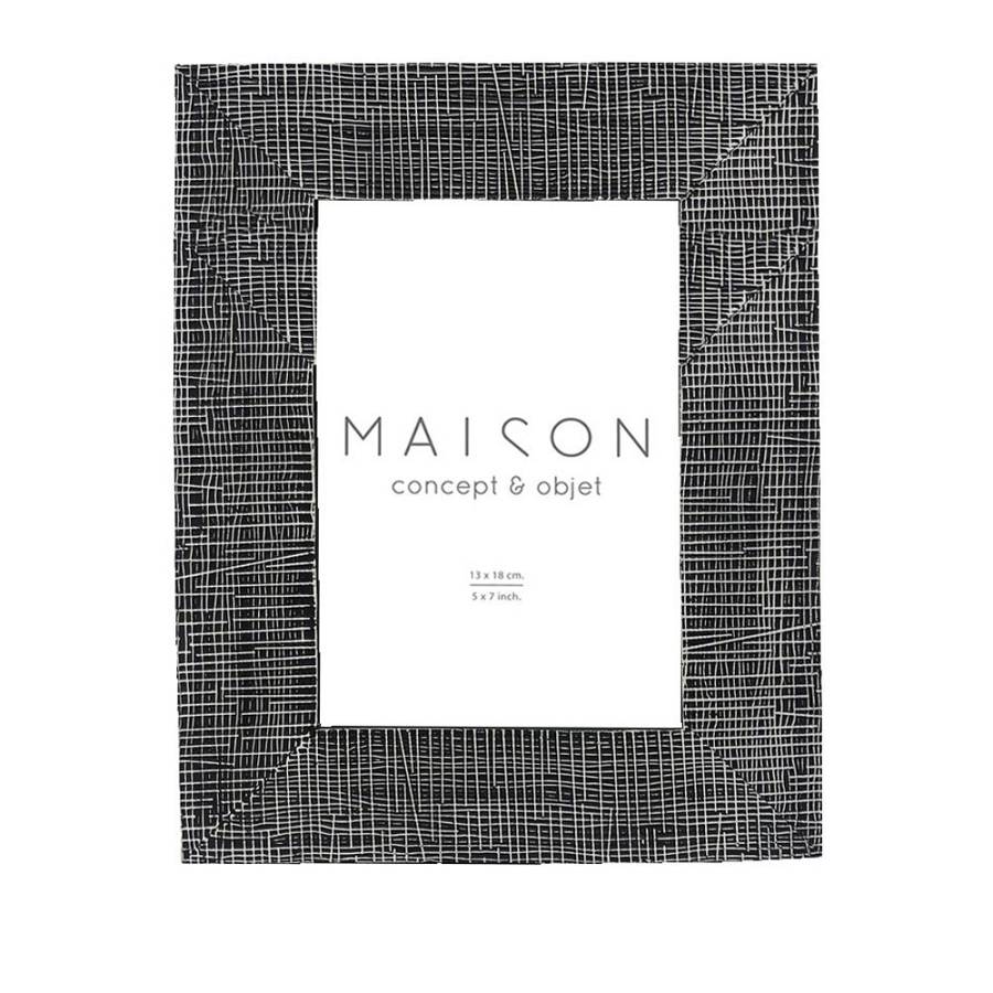 OLAF ΚΟΡΝΙΖΑ 19x2x24cm POLYRESIN ΜΑΥΡΟ ΛΕΥΚΟ ΓΥΑΛΙ