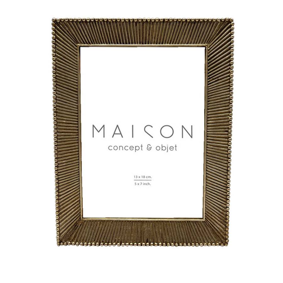 RODERICK ΚΟΡΝΙΖΑ 17x2x22cm POLYRESIN ΧΡΥΣΟ ΓΥΑΛΙ