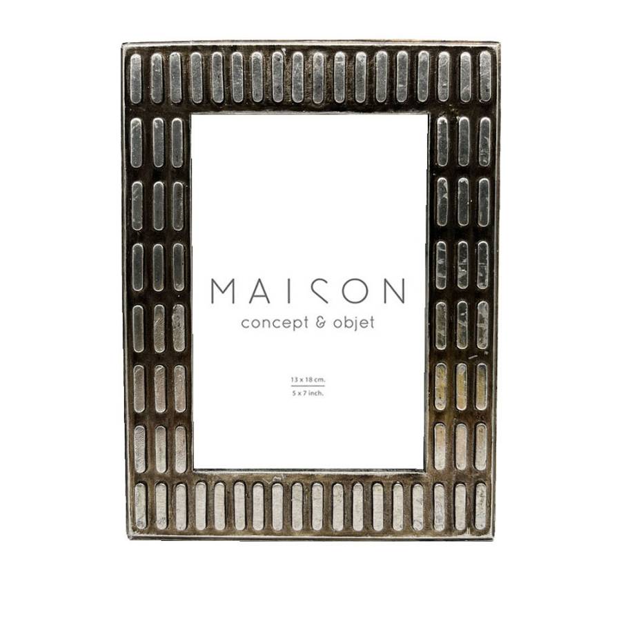 JAYLEN ΚΟΡΝΙΖΑ 18x2x23cm POLYRESIN ΑΣΗΜΙ ΓΥΑΛΙ