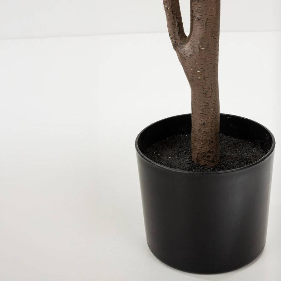 FICUS PANDURATA ΔΕΝΤΡΟ ΤΕΧΝΗΤΟ ΣΕ ΓΛΑΣΤΡΑ 180cm ΥΦΑΣΜΑ ΠΡΑΣΙΝΟ PVC