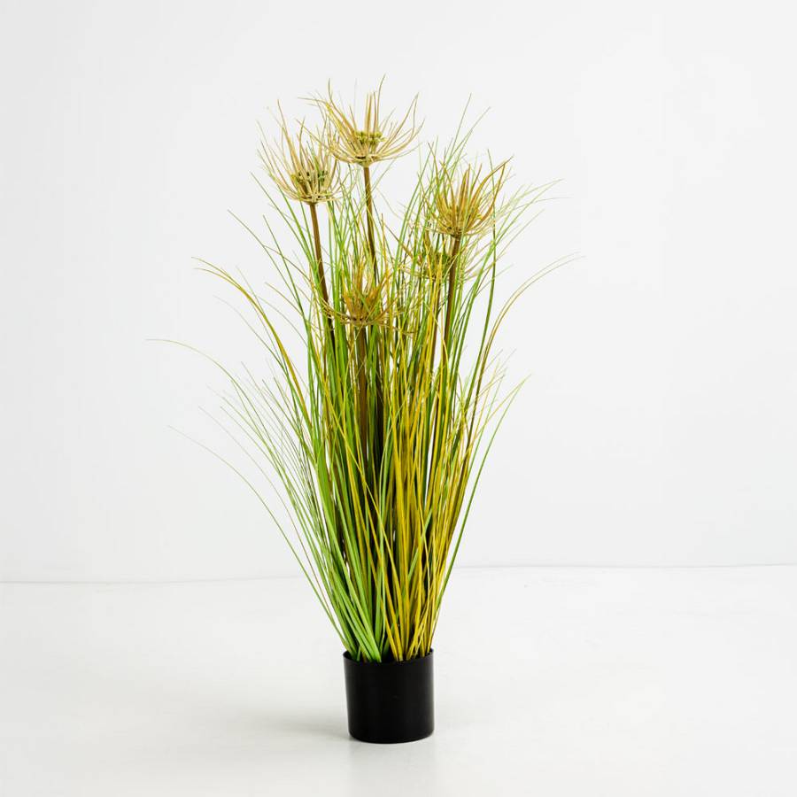 SUNNY FLOWER ΦΥΤΟ ΤΕΧΝΗΤΟ ΣΕ ΓΛΑΣΤΡΑ 70cm PVC ΠΡΑΣΙΝΟ