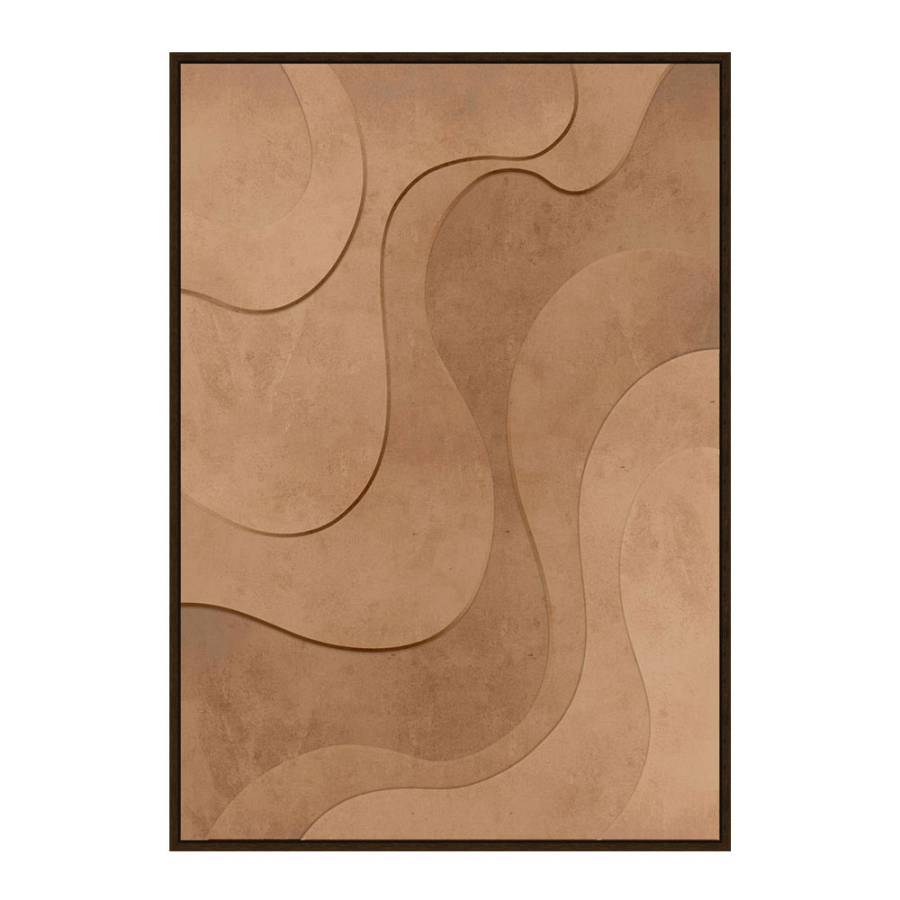 OASIS REFUGE ΠΙΝΑΚΑΣ ΔΙΑΚΟΣΜΗΣΗΣ 80x120x4cm MDF TERRACOTTA PVC ΦΥΛΛΟ ΚΑΦΕ