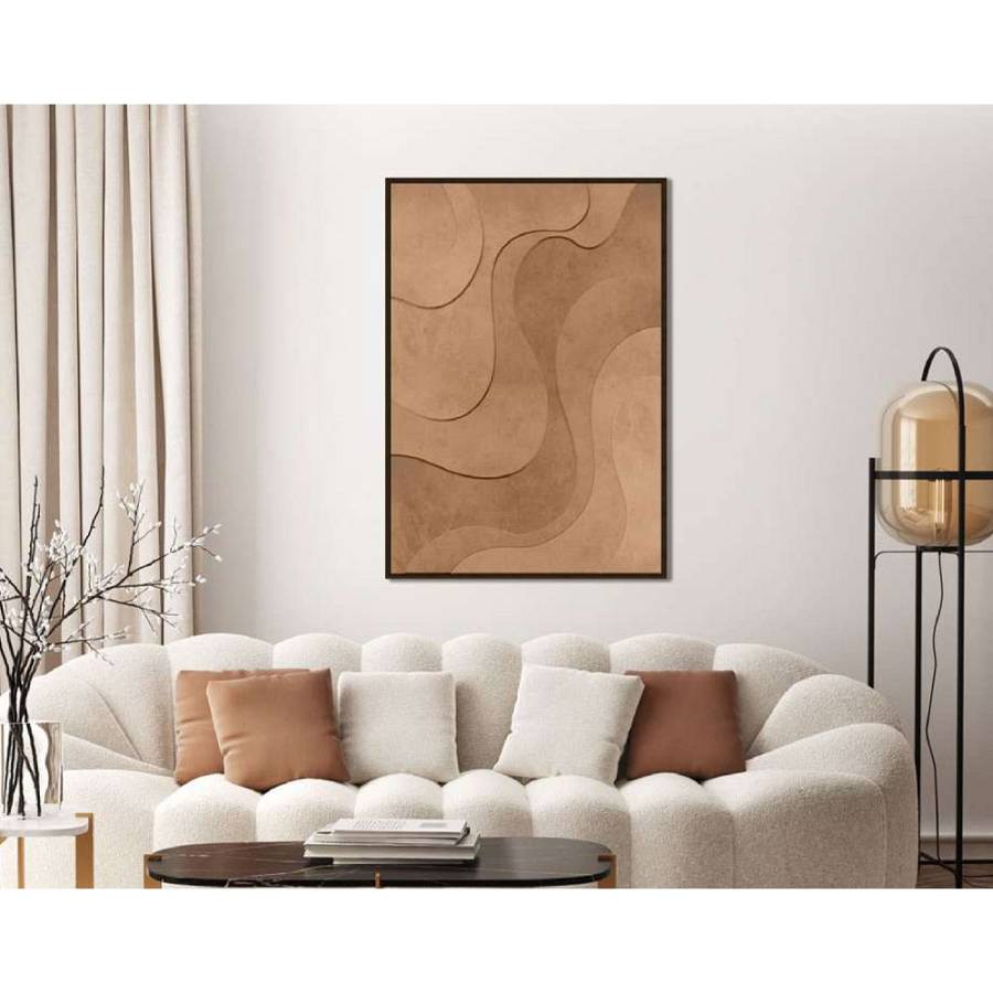 OASIS REFUGE ΠΙΝΑΚΑΣ ΔΙΑΚΟΣΜΗΣΗΣ 80x120x4cm MDF TERRACOTTA PVC ΦΥΛΛΟ ΚΑΦΕ