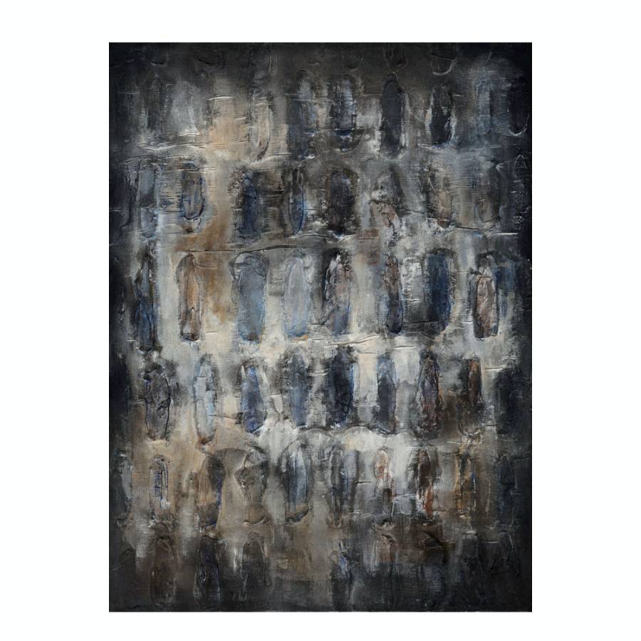 TERRYN ΠΙΝΑΚΑΣ ΔΙΑΚΟΣΜΗΣΗΣ 90x120x4cm ΚΑΜΒΑΣ ΜΠΛΕ ΓΚΡΙ ΚΑΦΕ ΜΠΕΖ ΞΥΛΟ