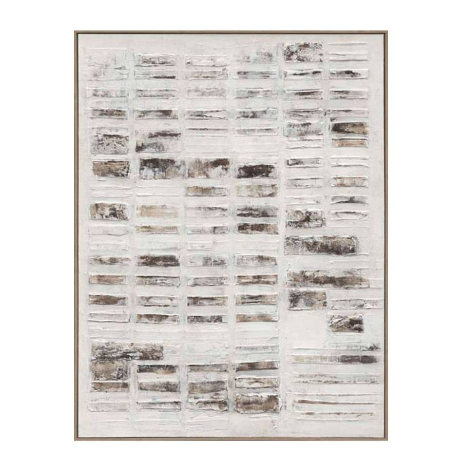 ELYSIAN ΠΙΝΑΚΑΣ ΔΙΑΚΟΣΜΗΣΗΣ 90x120x5cm ΚΑΜΒΑΣ ΛΕΥΚΟ ΜΠΕΖ ΚΑΦΕ ΓΚΡΙ ΞΥΛΟ ΦΥΣΙΚΟ