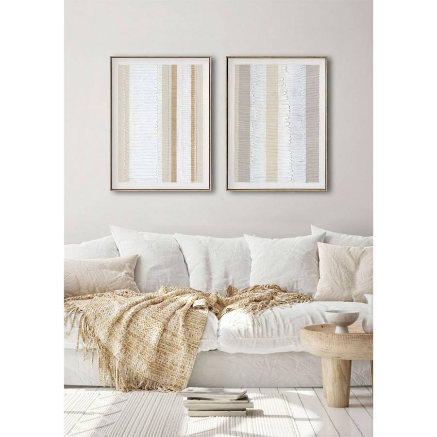 EVIK SAND ΠΙΝΑΚΑΣ ΔΙΑΚΟΣΜΗΣΗΣ 60x80x4cm ΚΑΜΒΑΣ ΛΕΥΚΟ ΜΠΕΖ ΞΥΛΟ ΦΥΣΙΚΟ