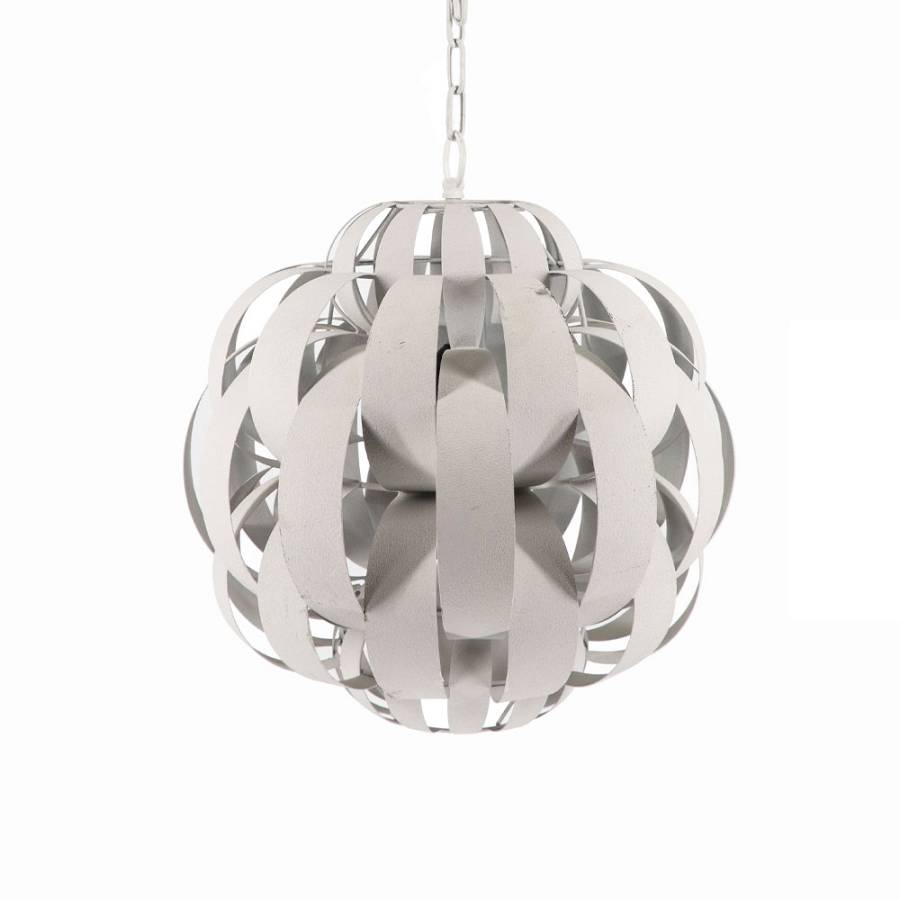 FULVIA ΦΩΤΙΣΤΙΚΟ ΟΡΟΦΗΣ 50x50x53cm ΜΕΤΑΛΛΟ ΛΕΥΚΟ