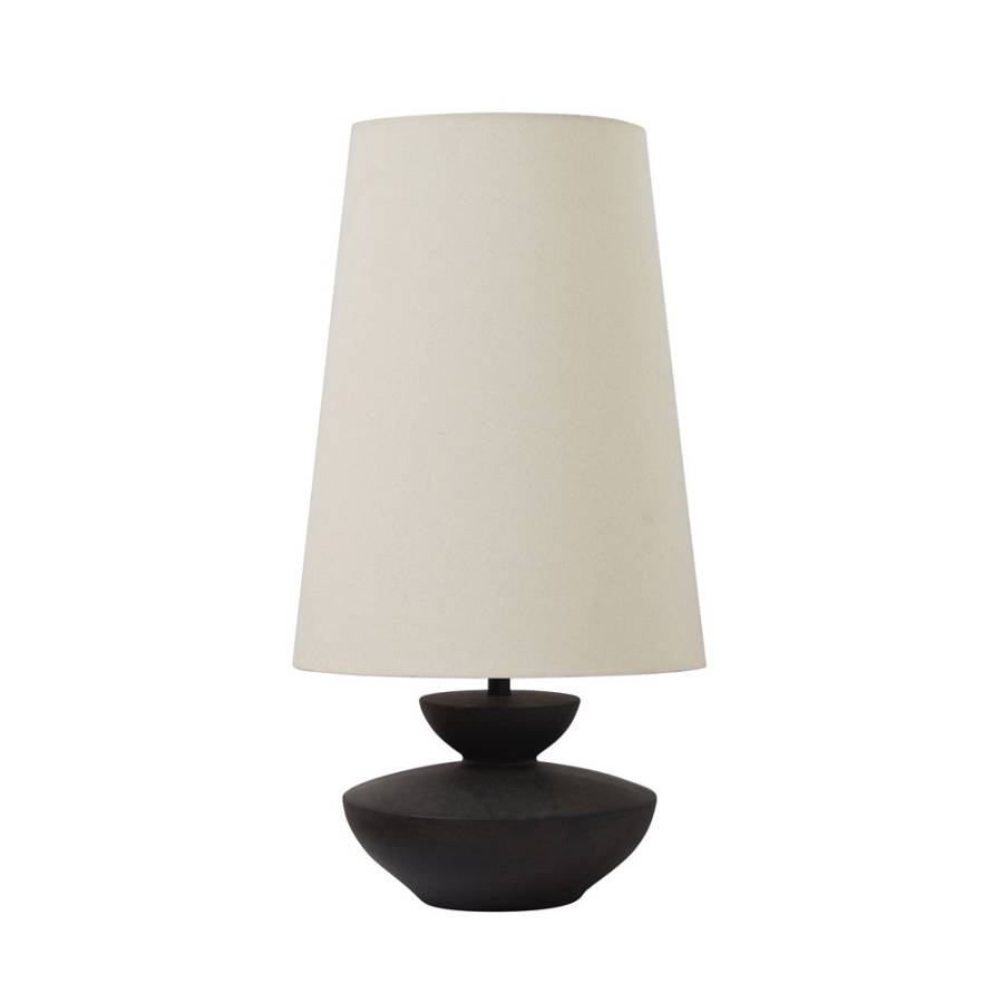 OMONDI ΦΩΤΙΣΤΙΚΟ ΕΠΙΤΡΑΠΕΖΙΟ 35x35x66cm RESIN ΜΑΥΡΟ ΛΙΝΟ ΜΠΕΖ