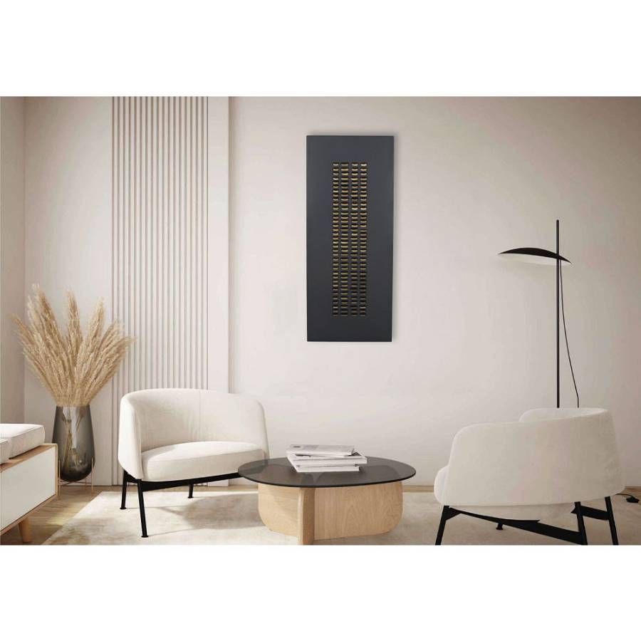 ESCAPE ΠΙΝΑΚΑΣ ΔΙΑΚΟΣΜΗΣΗΣ 50x120x4cm ΜΕΤΑΛΛΟ ΜΑΥΡΟ ΧΡΥΣΟ MDF