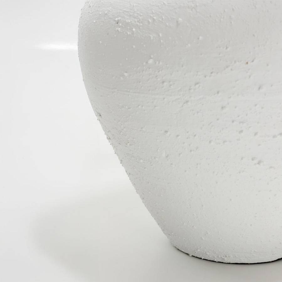 SANTORINI ΦΩΤΙΣΤΙΚΟ ΕΠΙΤΡΑΠΕΖΙΟ 30x30x60cm ΚΕΡΑΜΙΚΟ ΛΕΥΚΟ ΛΙΝΟ ΜΠΕΖ