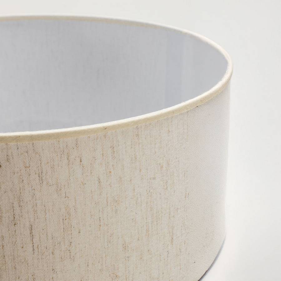 SANTORINI ΦΩΤΙΣΤΙΚΟ ΕΠΙΤΡΑΠΕΖΙΟ 30x30x60cm ΚΕΡΑΜΙΚΟ ΛΕΥΚΟ ΛΙΝΟ ΜΠΕΖ