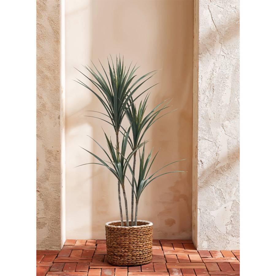 YUCCA ΔΕΝΤΡΟ ΤΕΧΝΗΤΟ ΣΕ ΓΛΑΣΤΡΑ 130cm PE ΠΡΑΣΙΝΟ
