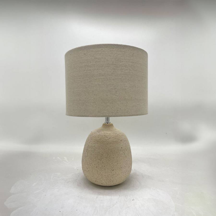 PIEDRA ΦΩΤΙΣΤΙΚΟ ΕΠΙΤΡΑΠΕΖΙΟ 18x18x42cm ΚΕΡΑΜΙΚΟ ΜΠΕΖ ΛΙΝΟ