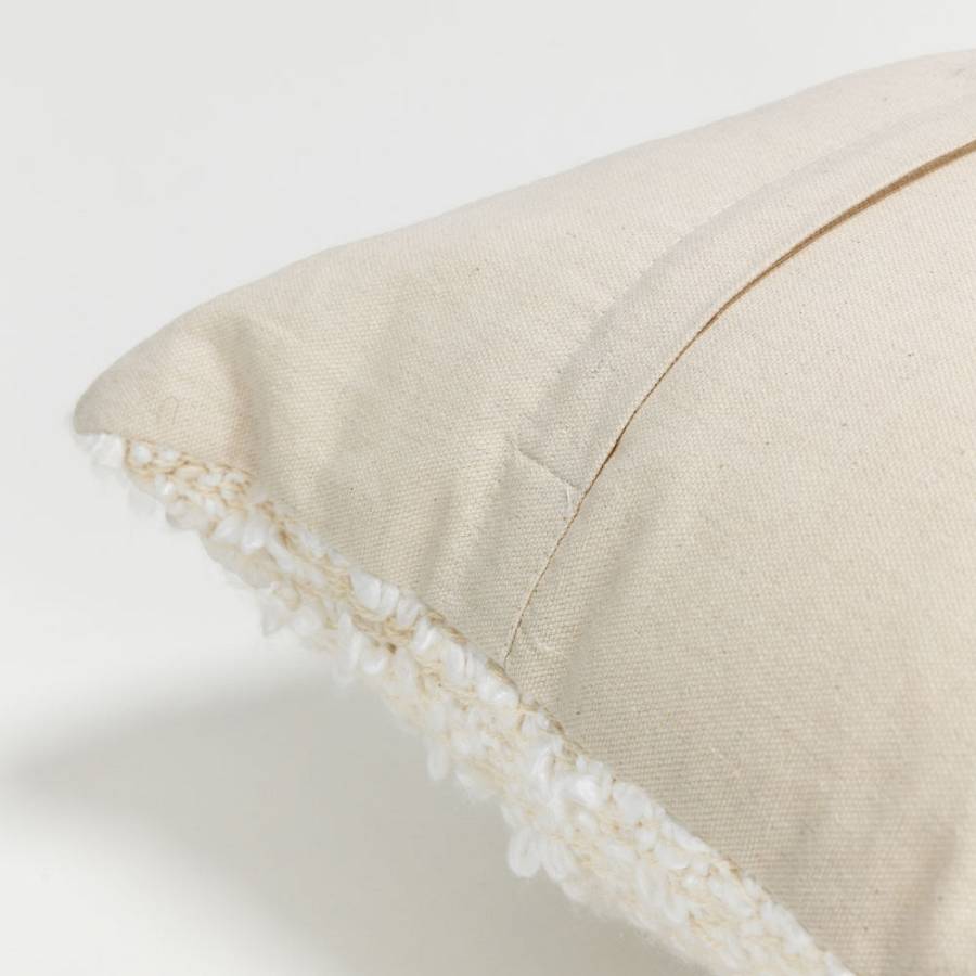 SIMPUL ΔΙΑΚΟΣΜΗΤΙΚΟ ΜΑΞΙΛΑΡΙ 45x45cm ΥΦΑΣΜΑ ΛΕΥΚΟ POLYESTER