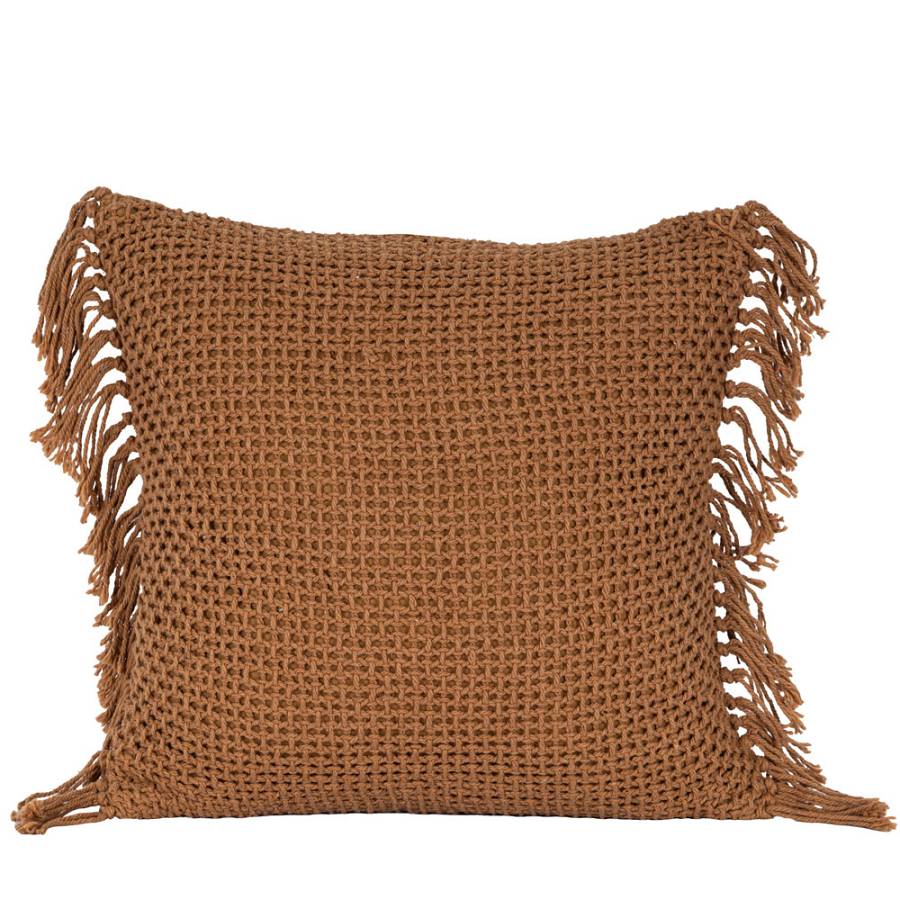 ARNAV ΔΙΑΚΟΣΜΗΤΙΚΟ ΜΑΞΙΛΑΡΙ 45x45cm ΥΦΑΣΜΑ CARAMEL POLYESTER