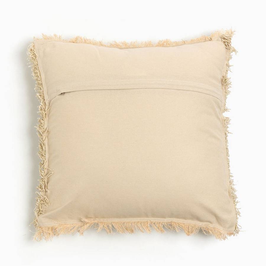 RASUL ΔΙΑΚΟΣΜΗΤΙΚΟ ΜΑΞΙΛΑΡΙ 45x45cm ΥΦΑΣΜΑ ΜΠΕΖ POLYESTER