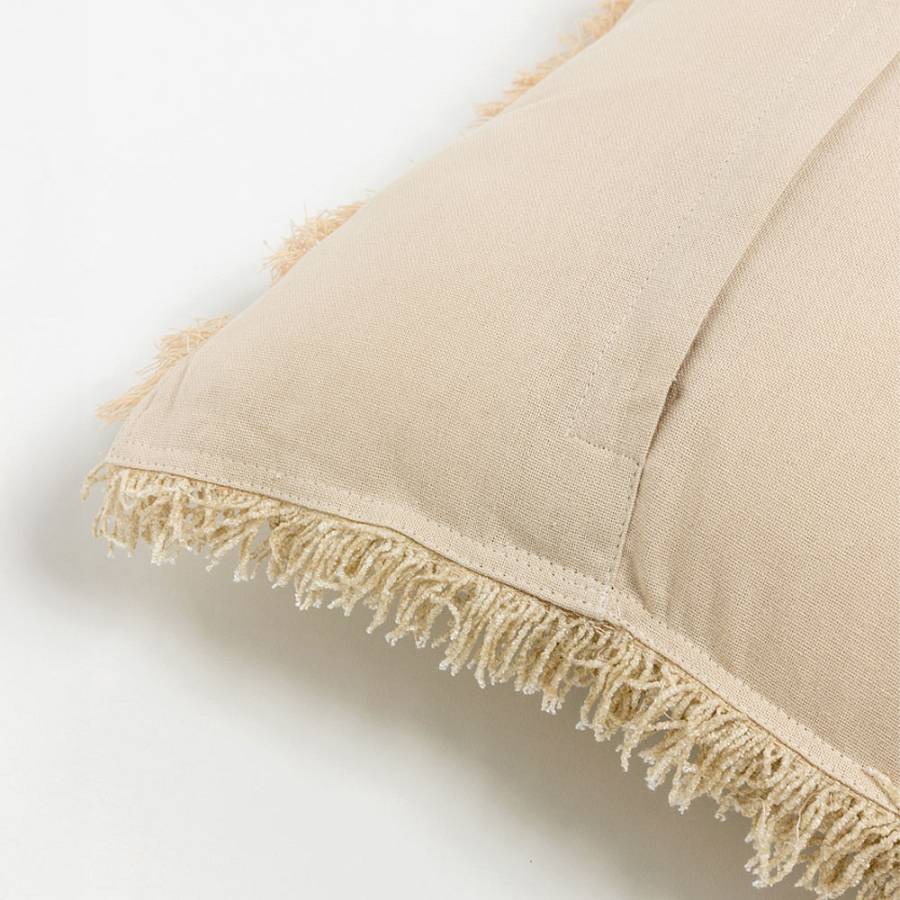 RASUL ΔΙΑΚΟΣΜΗΤΙΚΟ ΜΑΞΙΛΑΡΙ 45x45cm ΥΦΑΣΜΑ ΜΠΕΖ POLYESTER